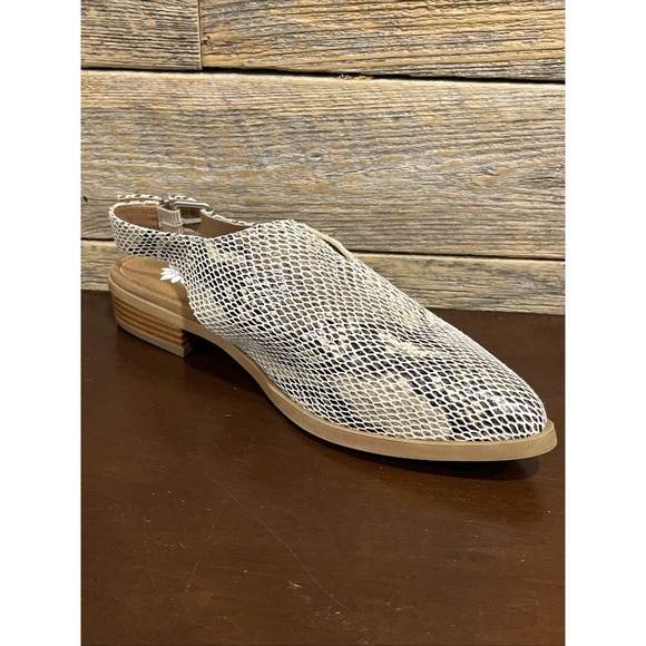 Yellow Box Freedah Ladies Snakeskin-look Sling-backs‎ Size 7 Shoes - Picture 8 of 15